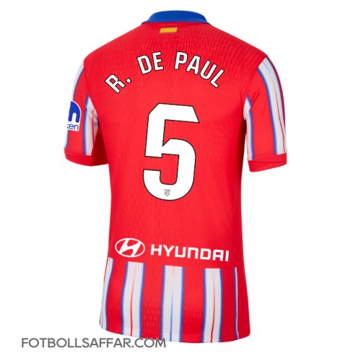 Atletico Madrid Rodrigo De Paul #5 Hemmatröja 2024-25 Kortärmad